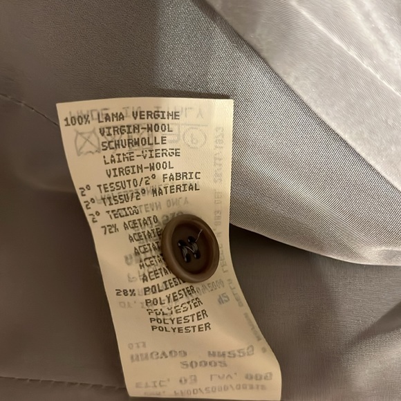 Vintage Armani Collezioni Winter 2000 Virgin Wool Boucle blazer size 6 Italy - Picture 4 of 6